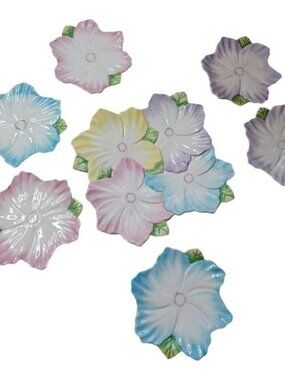 Bombay Company Spring Blossoms: Tray And 6 Plates